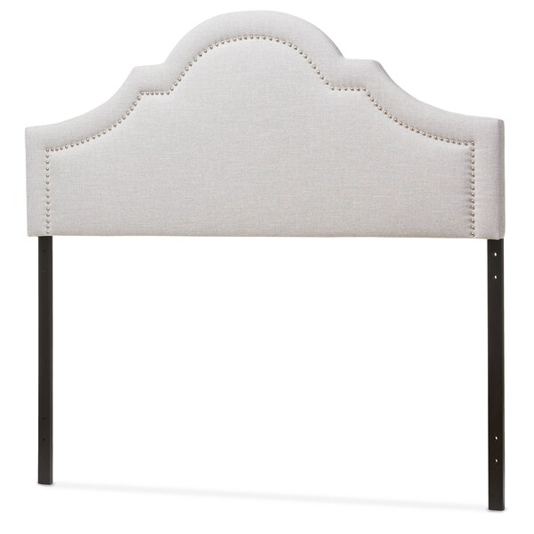 Rita Modern Grayish Beige Upholstered Full Size Headboard